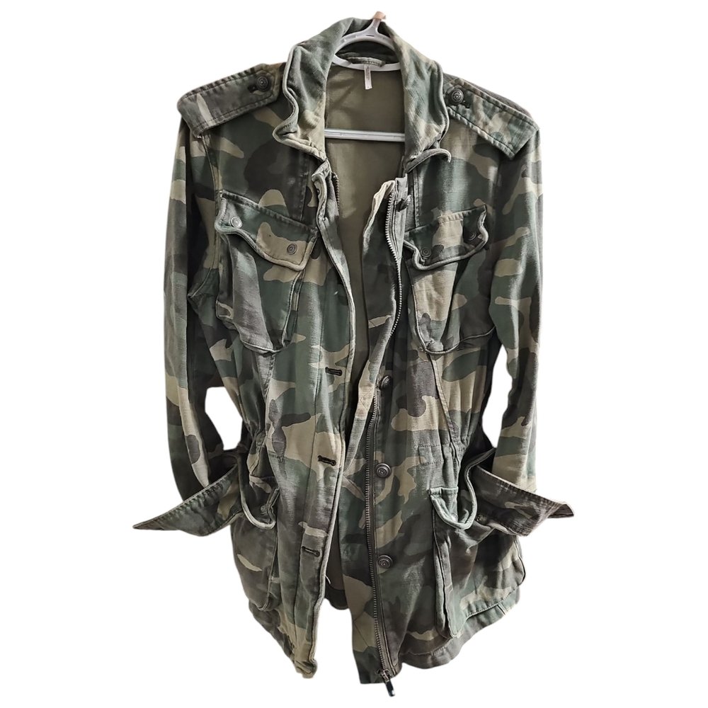 Free People Camouflage Jacket